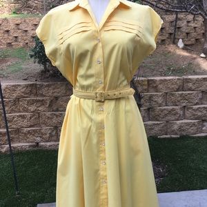 Vintage petite by Willi yellow dress
